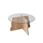 Tables Basses Butterfly - Chêne Saphir / Transparent