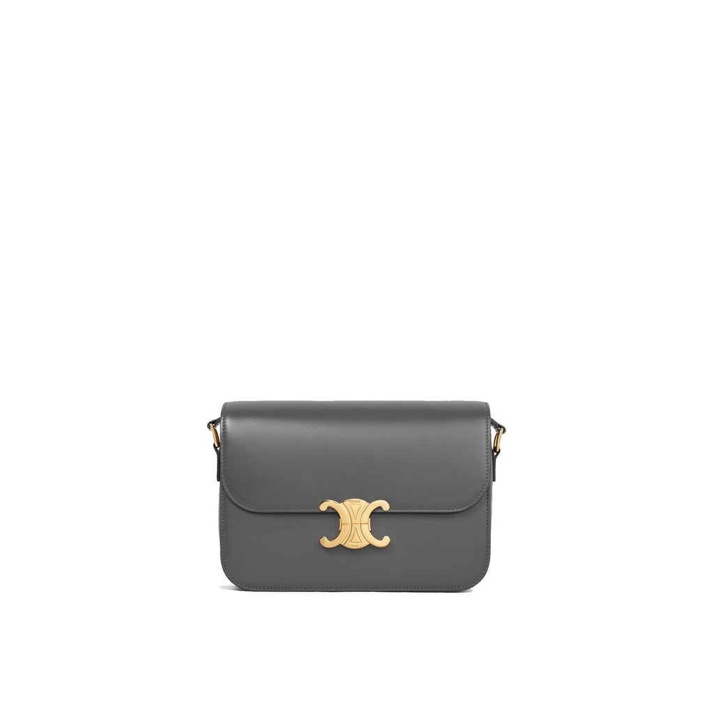 Celine - Bolso Classic Triomphe - Mujeres - Gris