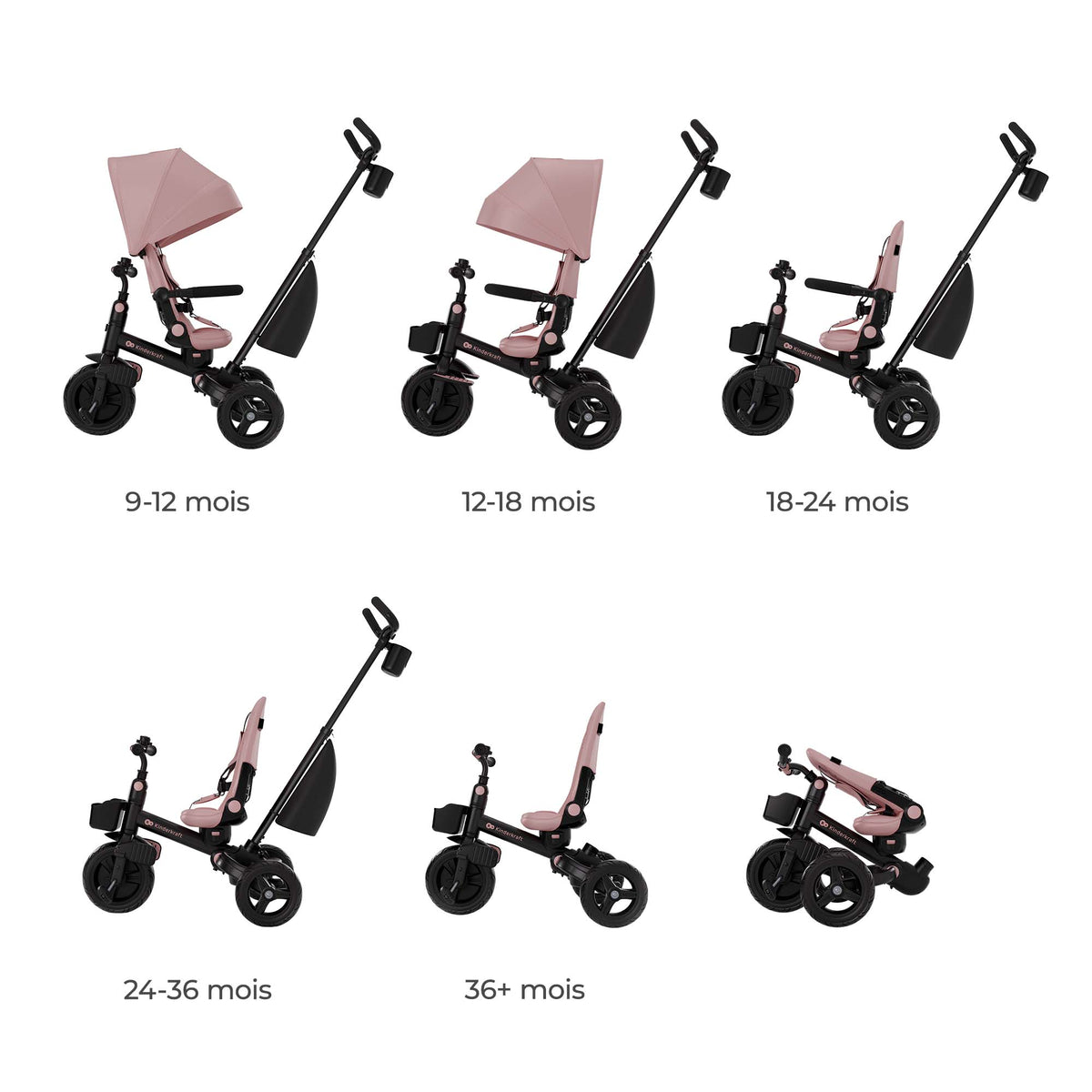 Triciclo Aveo 2 Plus Rosa