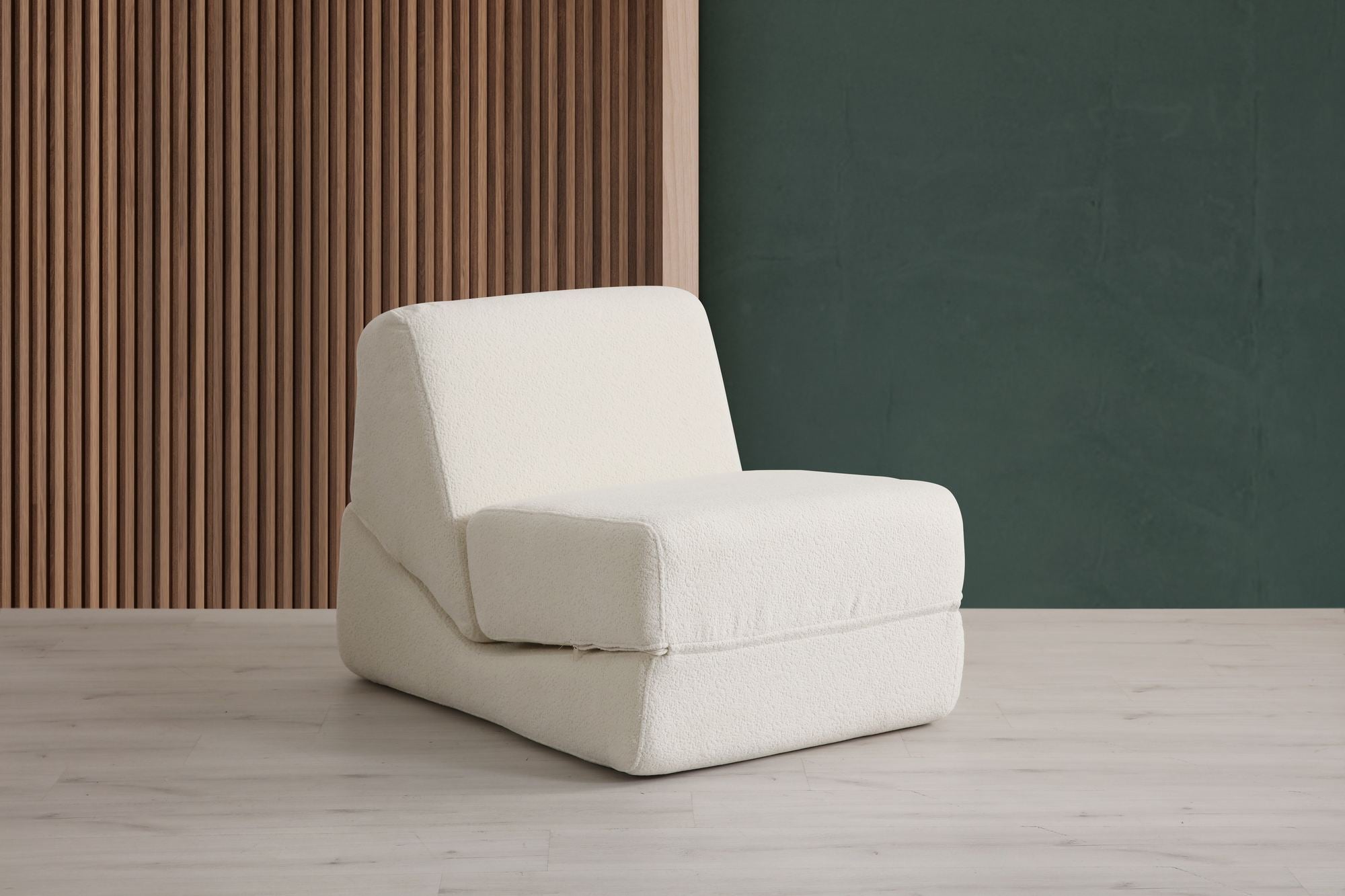 1-Seater Sofa Beds Origami Convertible - White