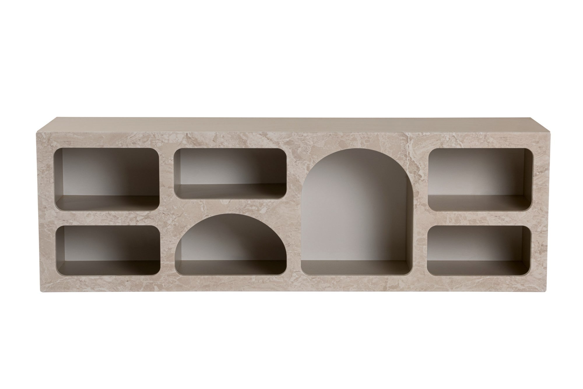 Ferlis - Console Table - Travertine