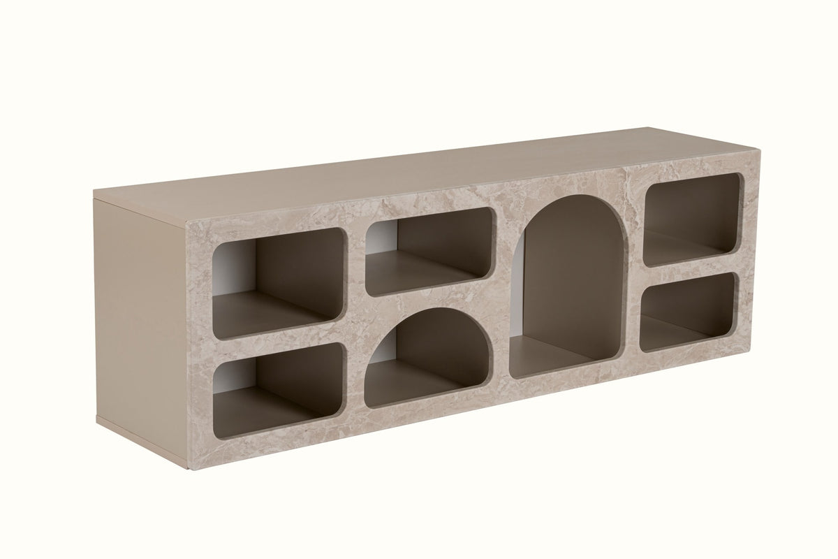 Ferlis - Console Table - Travertine
