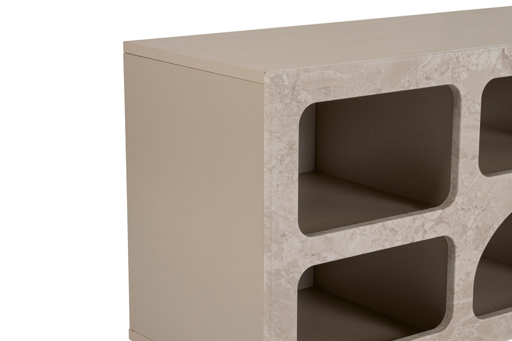 Ferlis - Console Table - Travertine