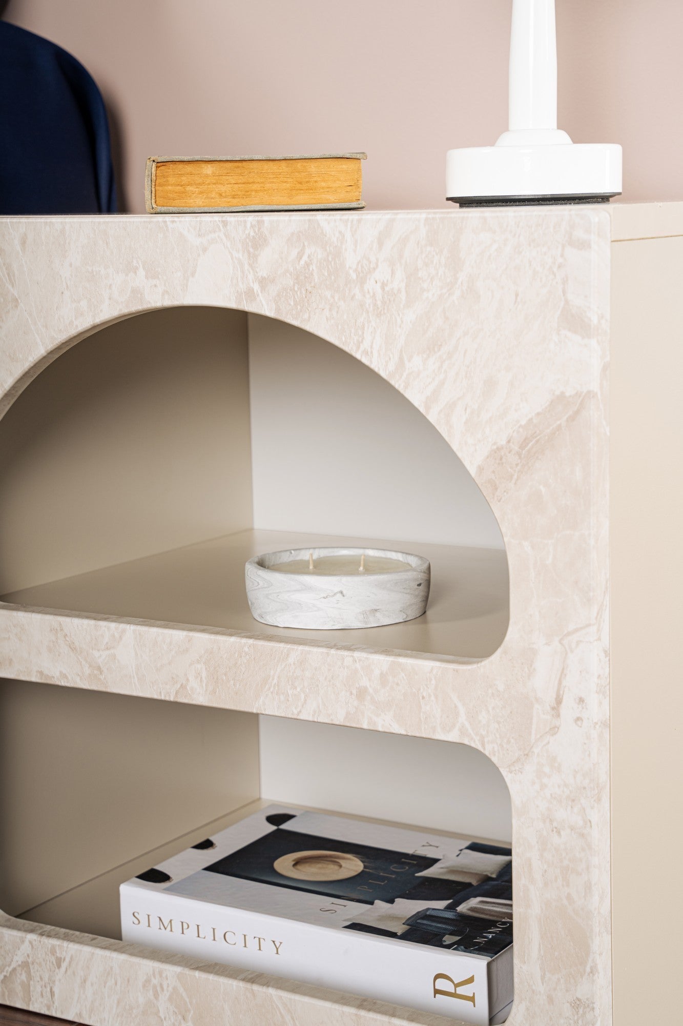 Lorin - Table de Chevet - Travertine