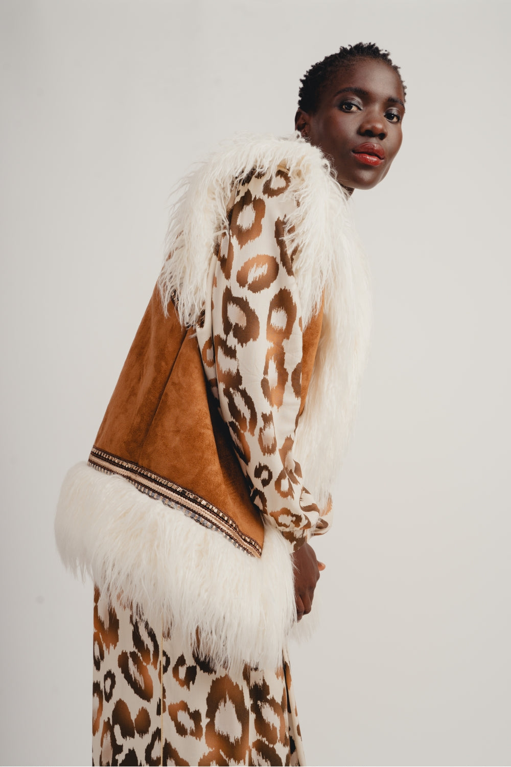 The Aretha Folk Suede Effect Jacket
