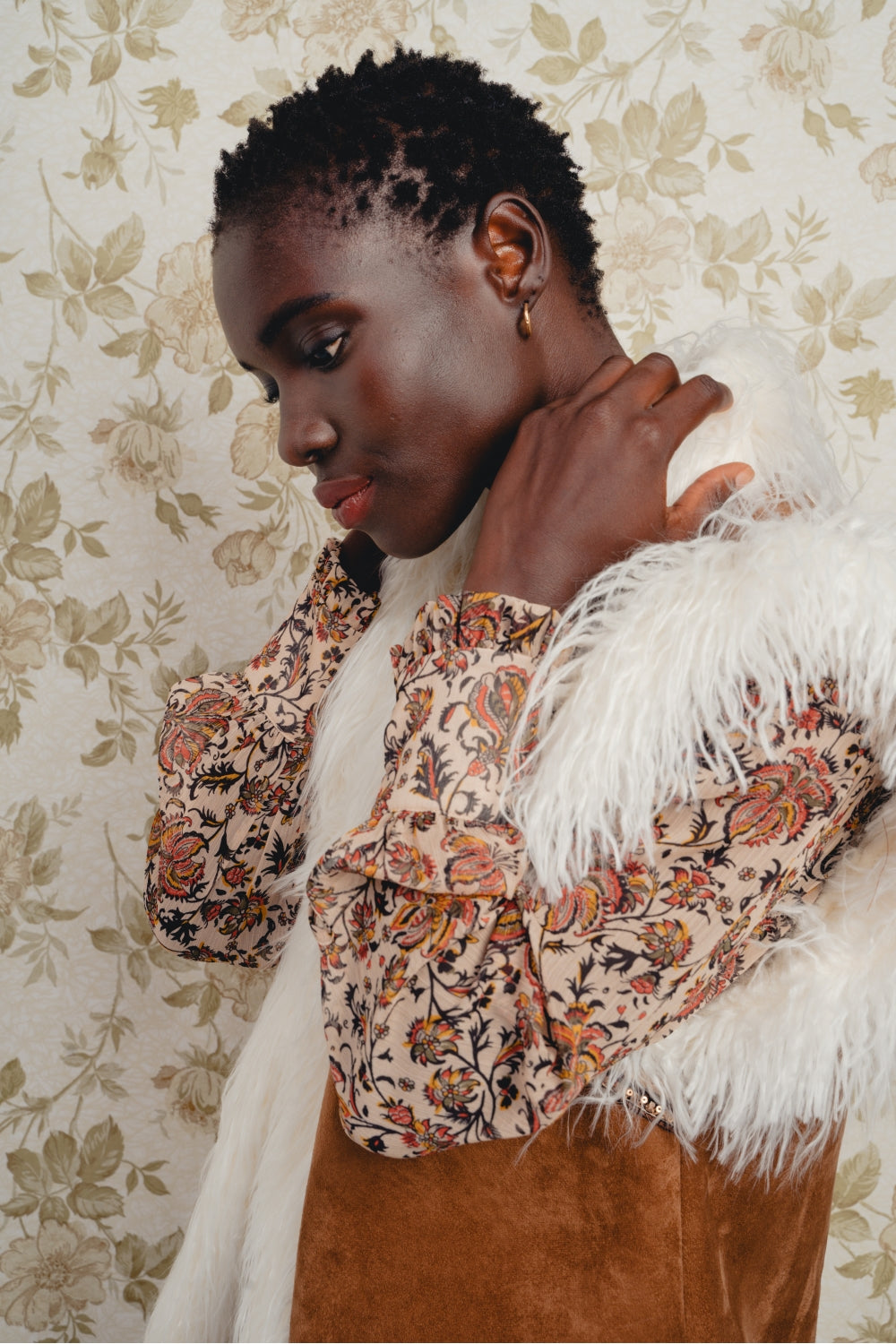 The Aretha Folk Suede Effect Jacket