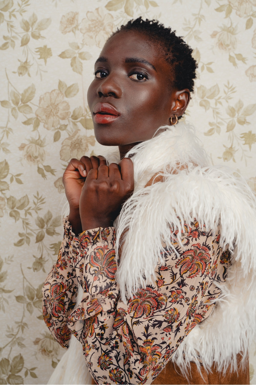 The Aretha Folk Suede Effect Jacket
