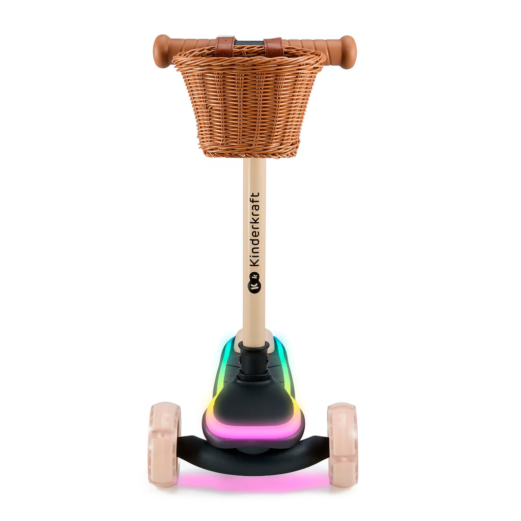 Trottinette À Trois Roues À Led Raket Beige