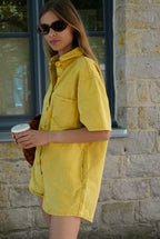 Chloé Yellow Denim Playsuit