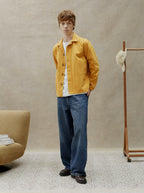 Liberty Earth Yellow Unisex Embroidered Jacket