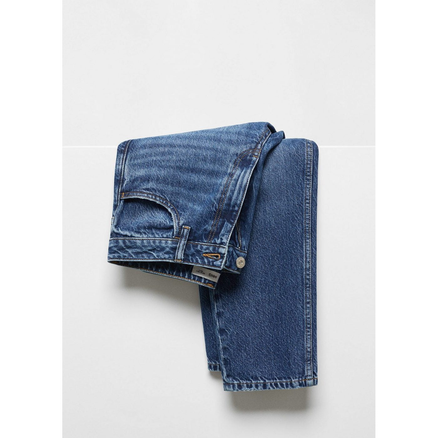 Vaqueros Mom de talle alto - Azul oscuro