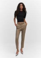 Normal Waist Skinny Trousers - Green