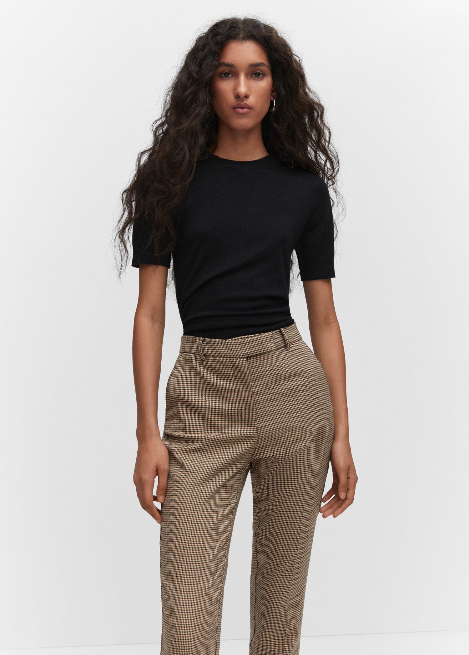 Normal Waist Skinny Trousers - Green
