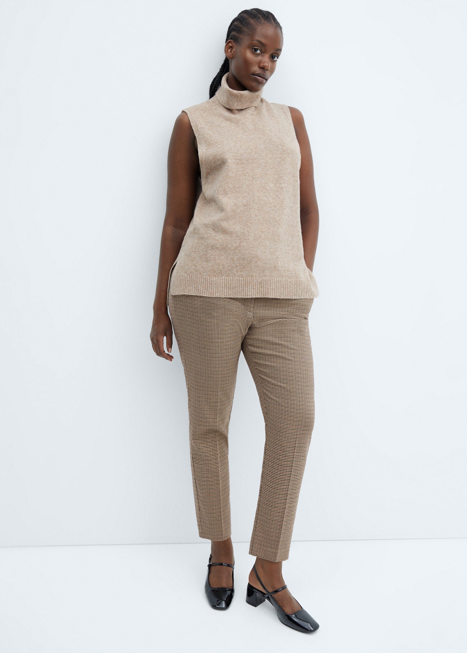 Normal Waist Skinny Trousers - Green