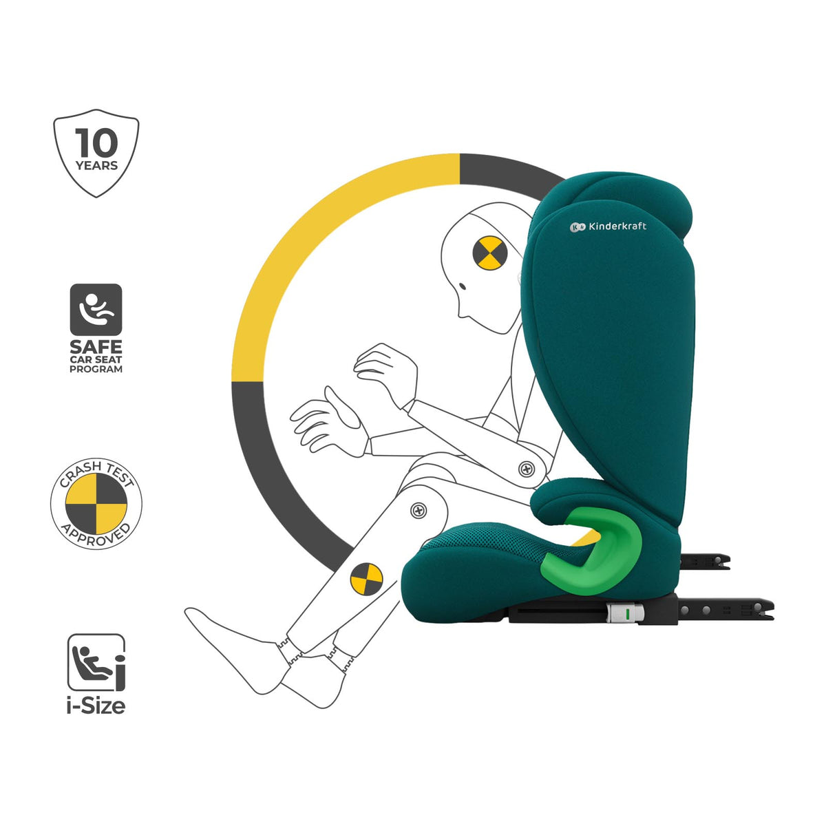 Junior Fix 2 Plus I-Size Green Car Seat