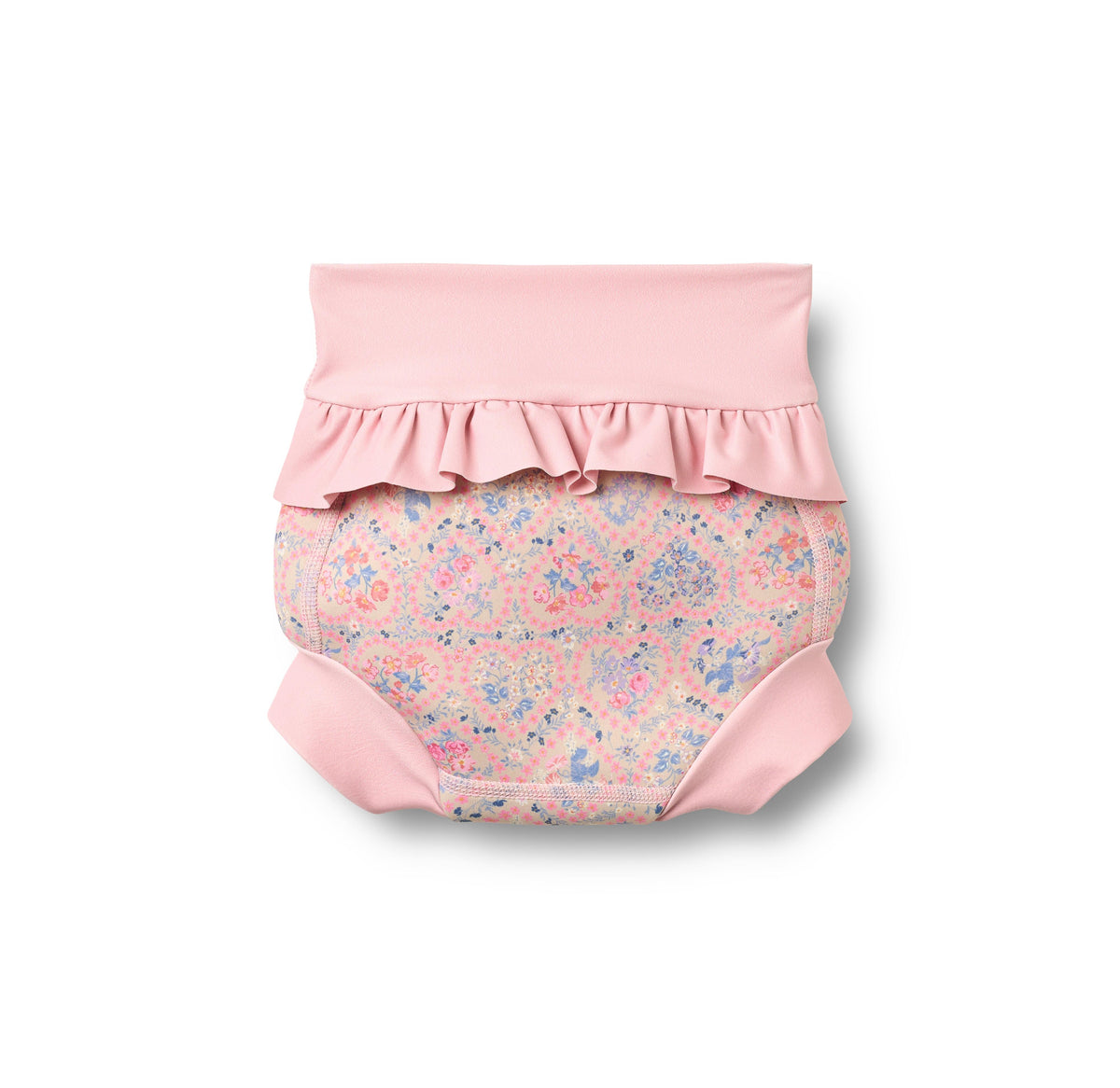 Rita badebuks i neopren - Pink Heart Flowers
