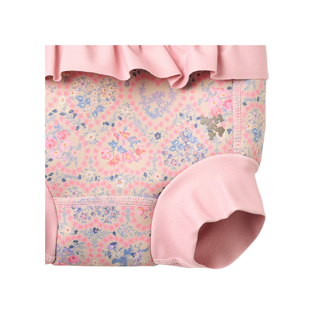 Rita badebuks i neopren - Pink Heart Flowers