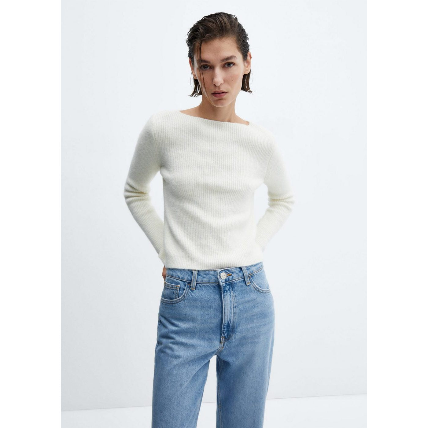 Jean Mom Taille Haute - Medium Blue