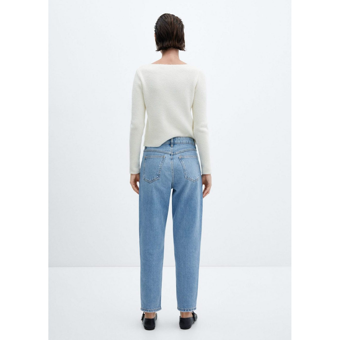 Jean Mom Taille Haute - Medium Blue