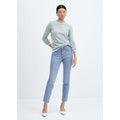 Slim Crop Jeans - Medium Blue