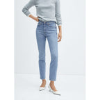Slim Crop Jeans - Medium Blue