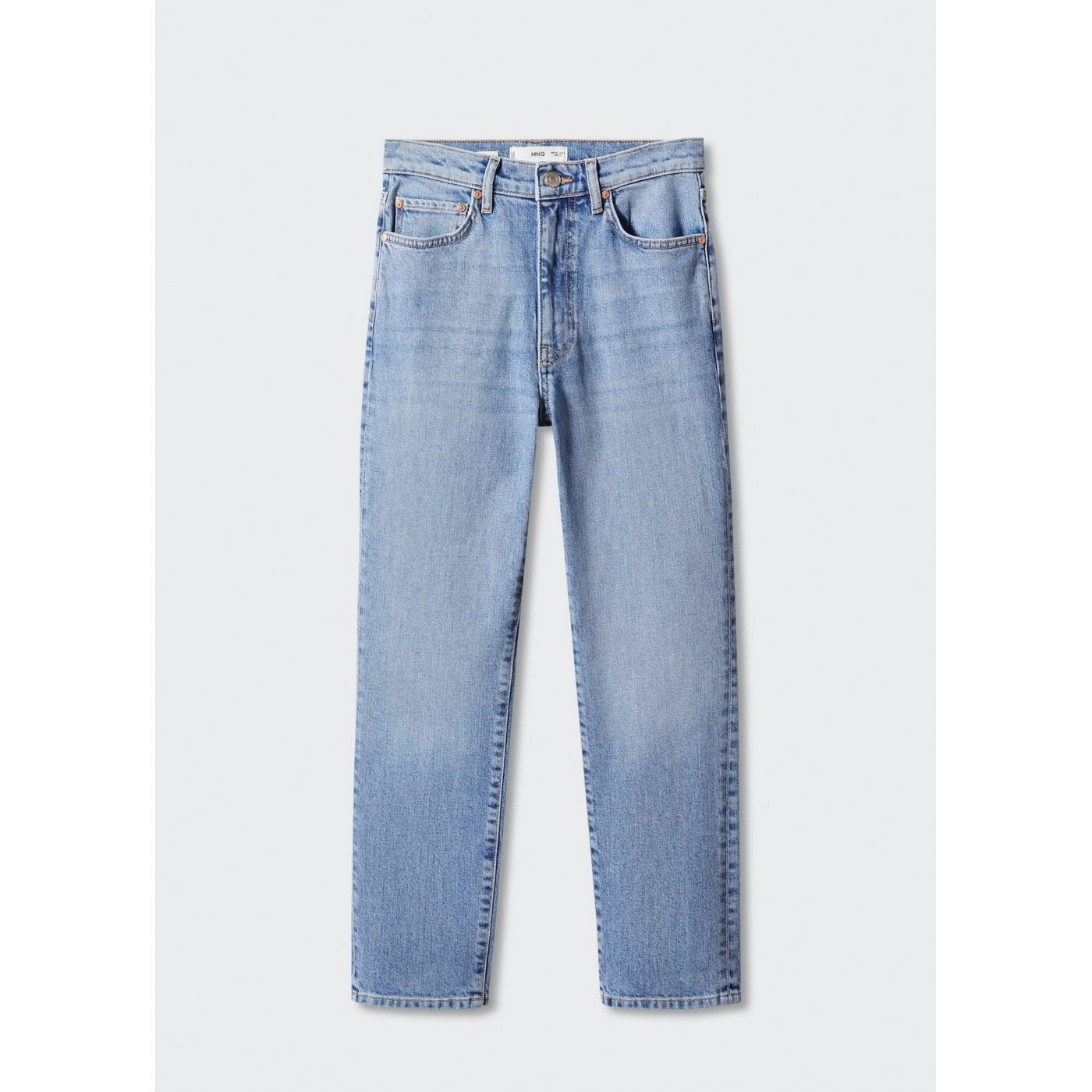 Slim Crop Jeans - Medium Blue