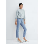 Slim Crop Jeans - Medium Blue