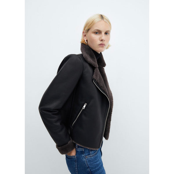 Chaqueta Doble Faz De Efecto Piel