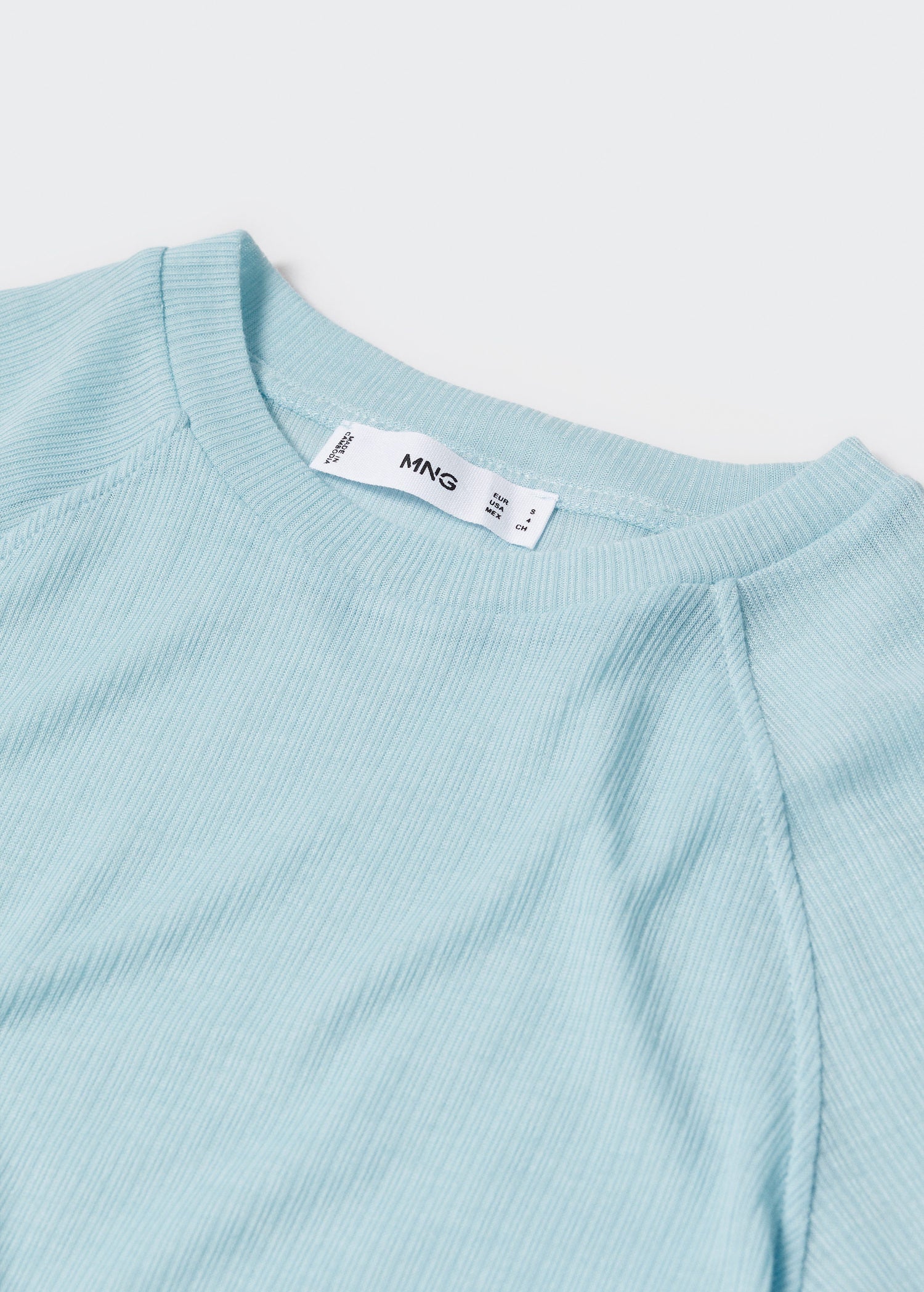 T-Shirt Détail Couture - Sky Blue