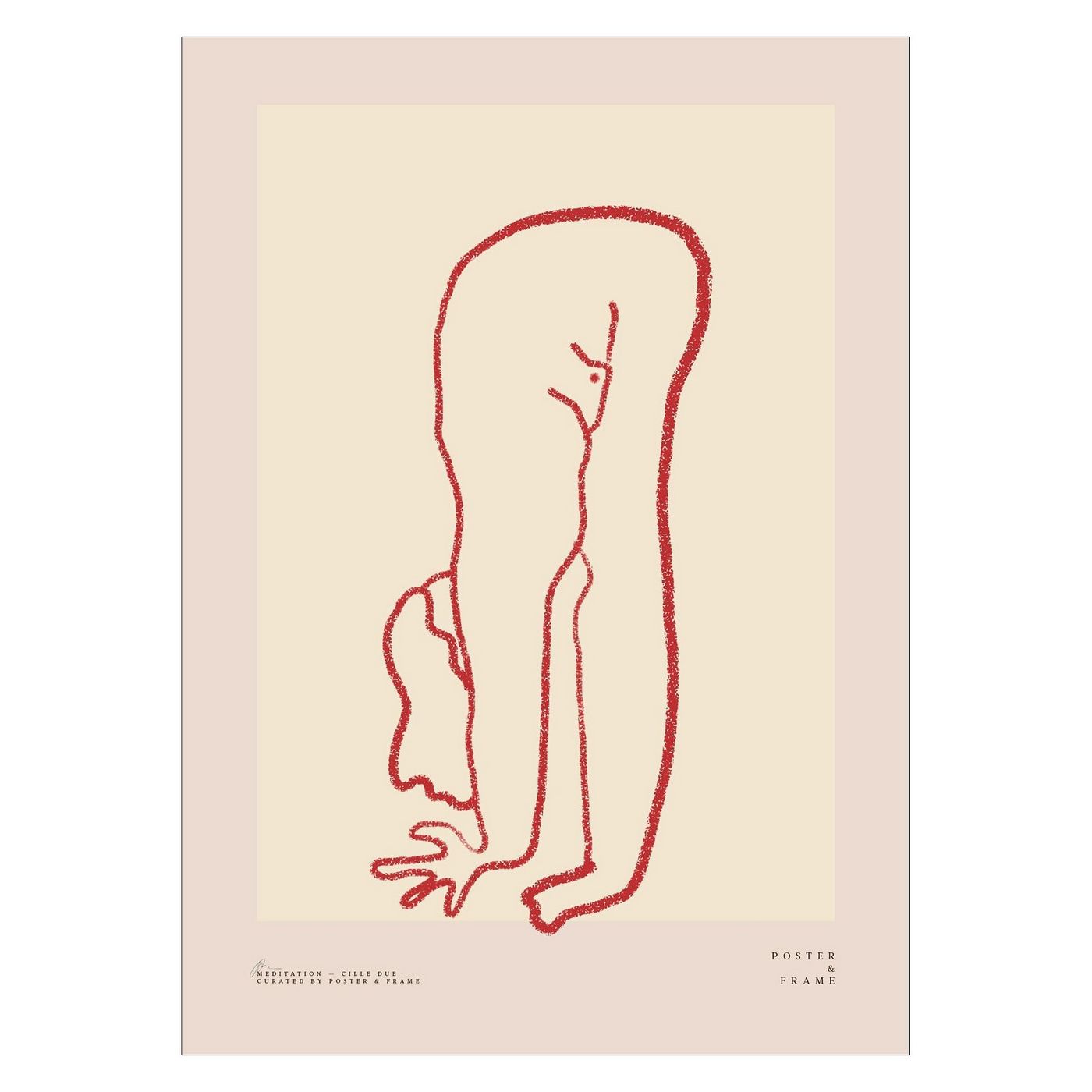 Cille Due X Poster & Frame - Meditation