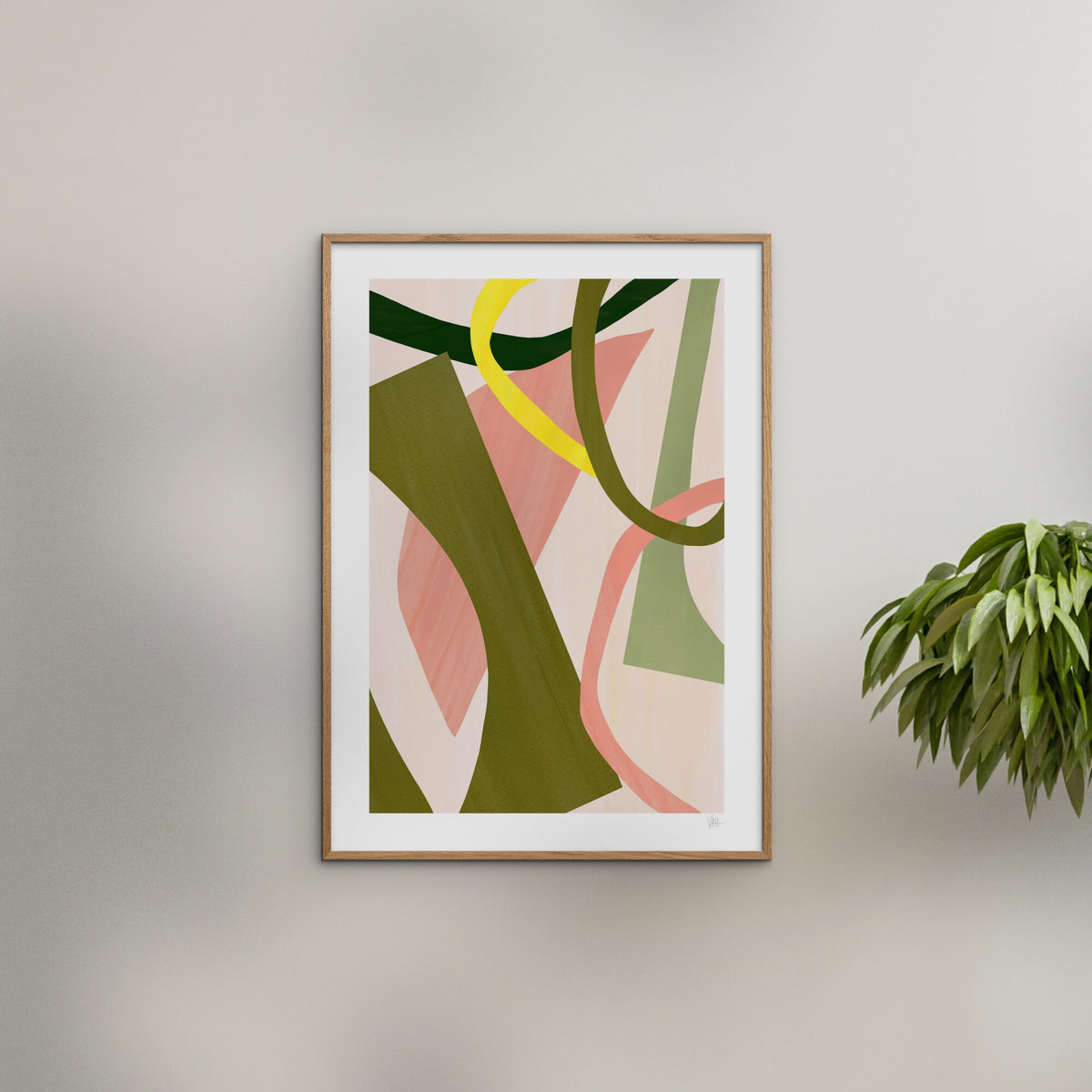 Violets Print House - Abstract Cut Out 2 Of 3