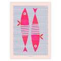 Fōmu Illustrations - Fishes, Pink
