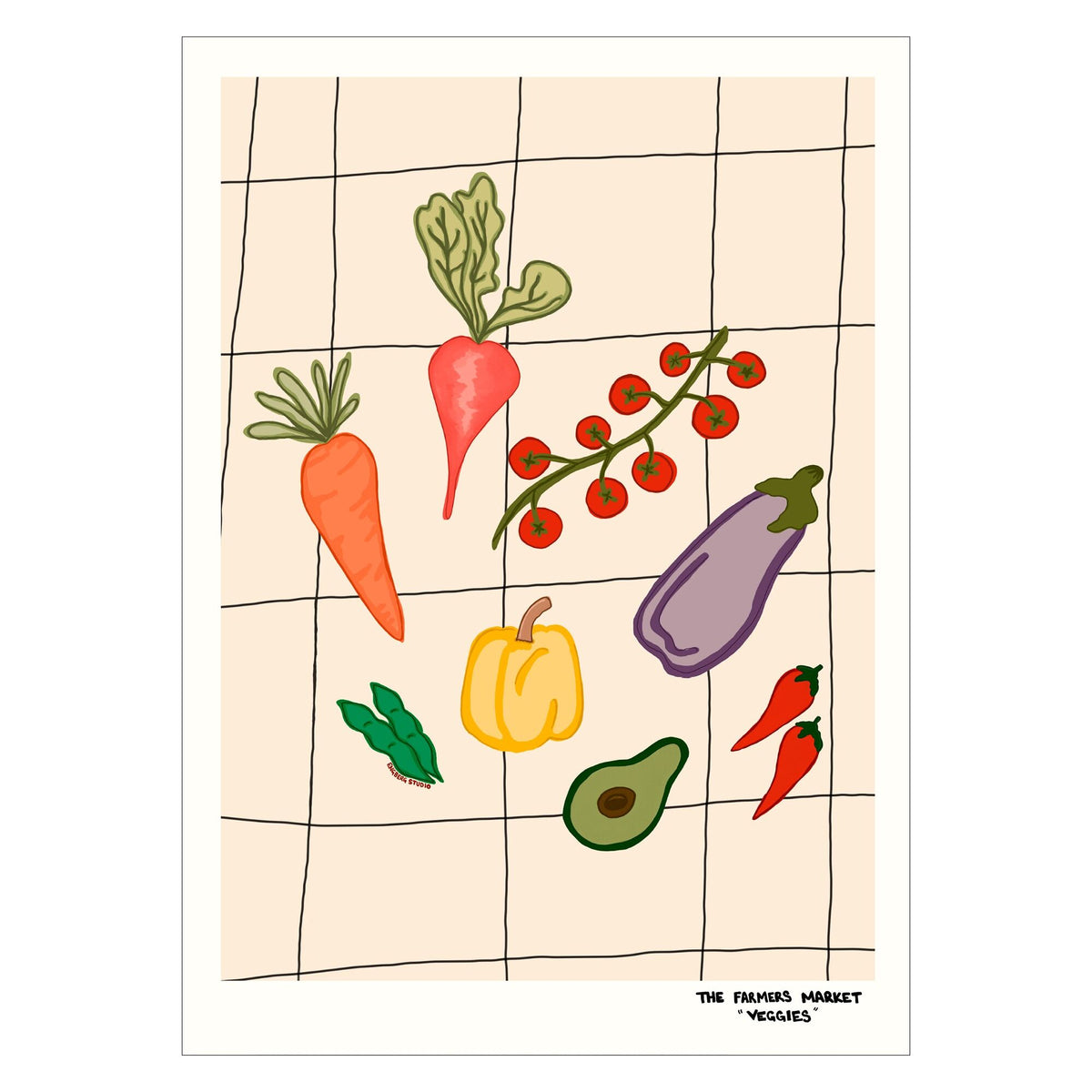 Engberg Studio - Farmers Market - Veggies