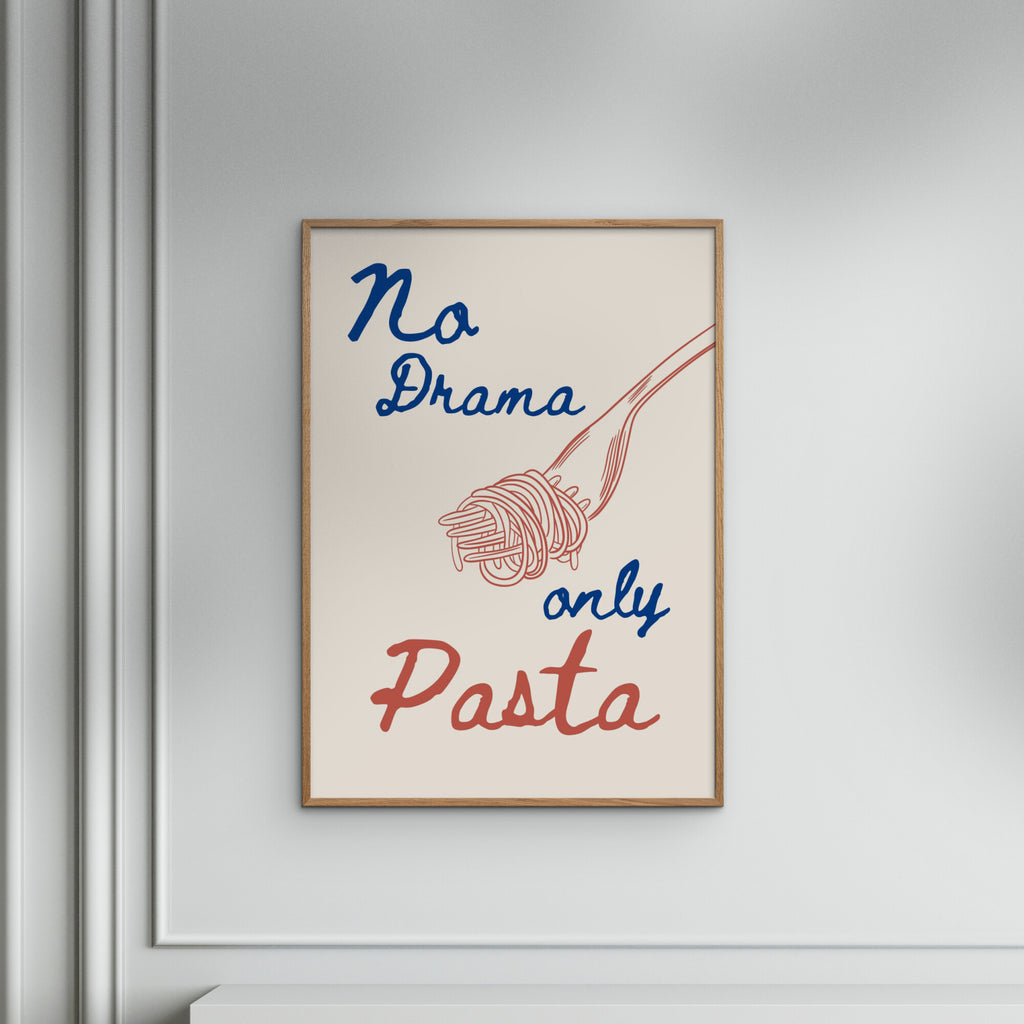 Láminas de Arte Asequibles X Ohkimiko - Sin Drama, Solo Pasta