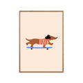 Maren Gross - Dachshund On Skateboard