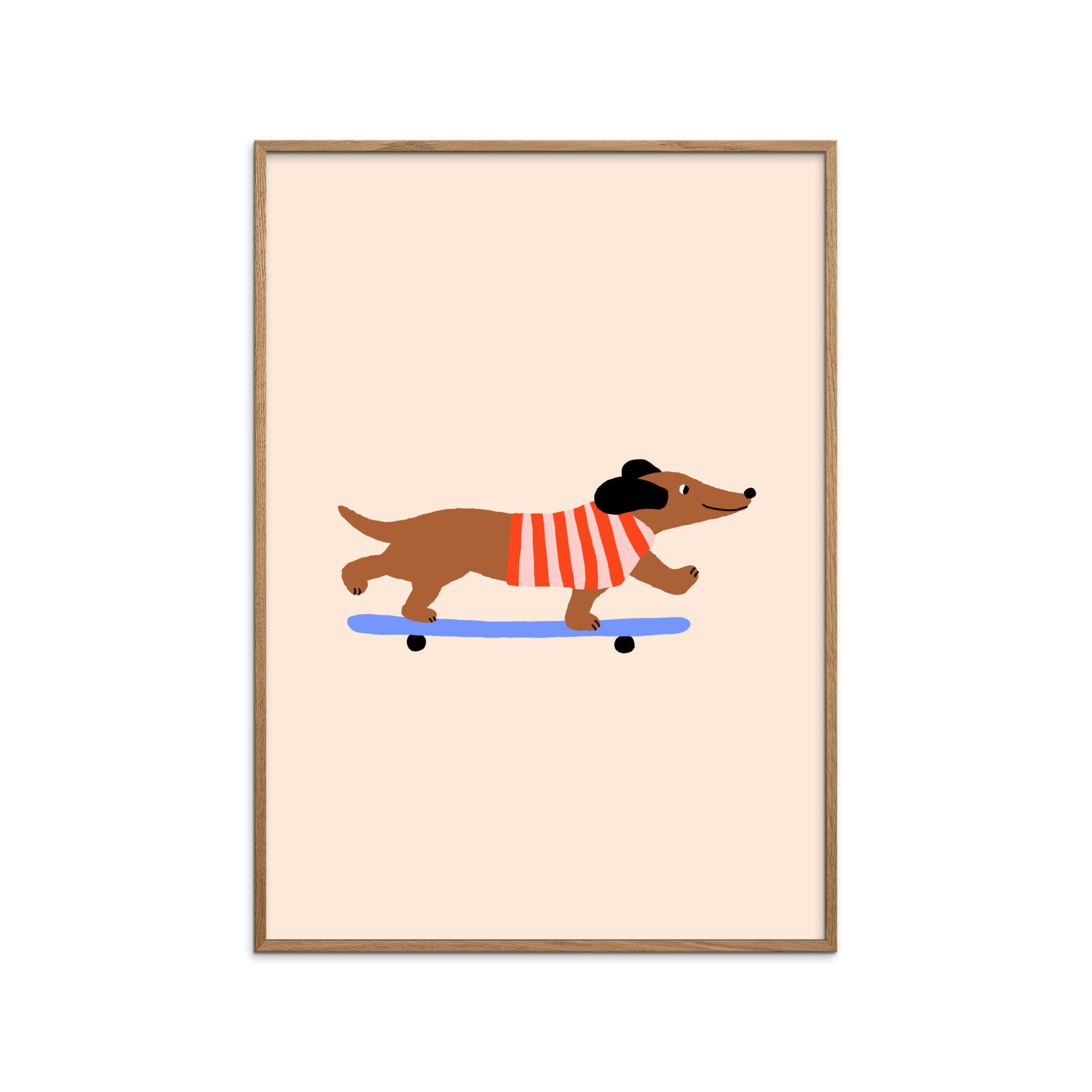 Maren Gross - Dachshund On Skateboard