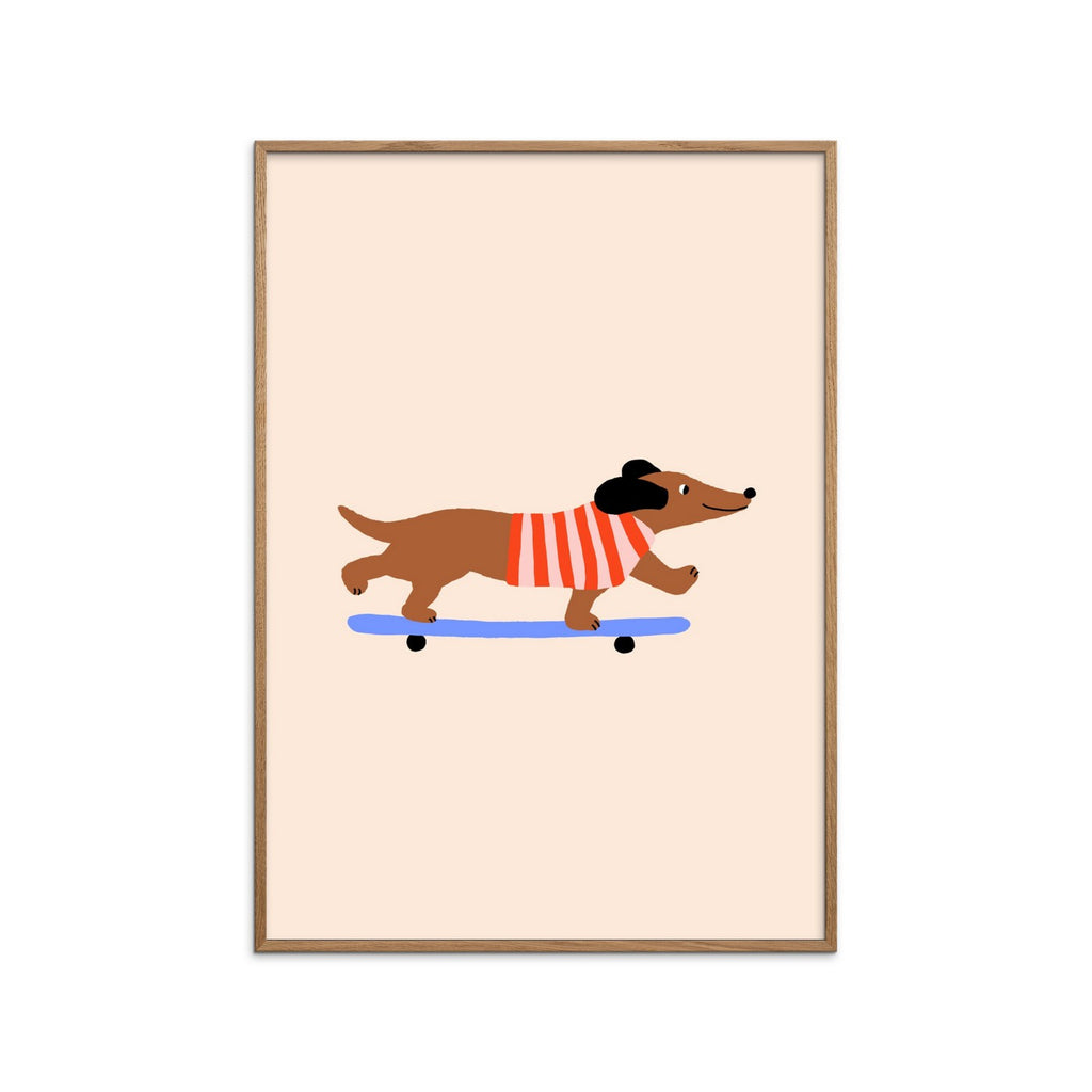 Maren Gross - Dachshund On Skateboard