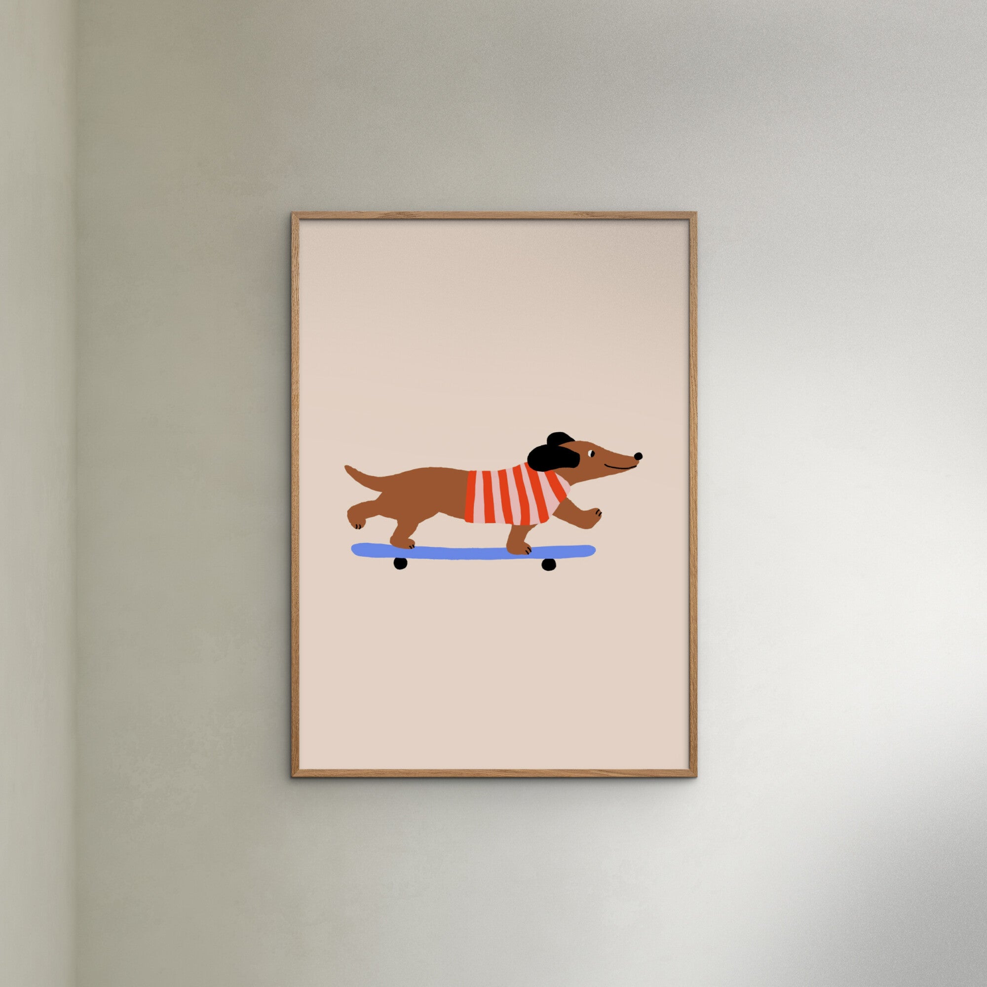 Maren Gross - Dachshund On Skateboard