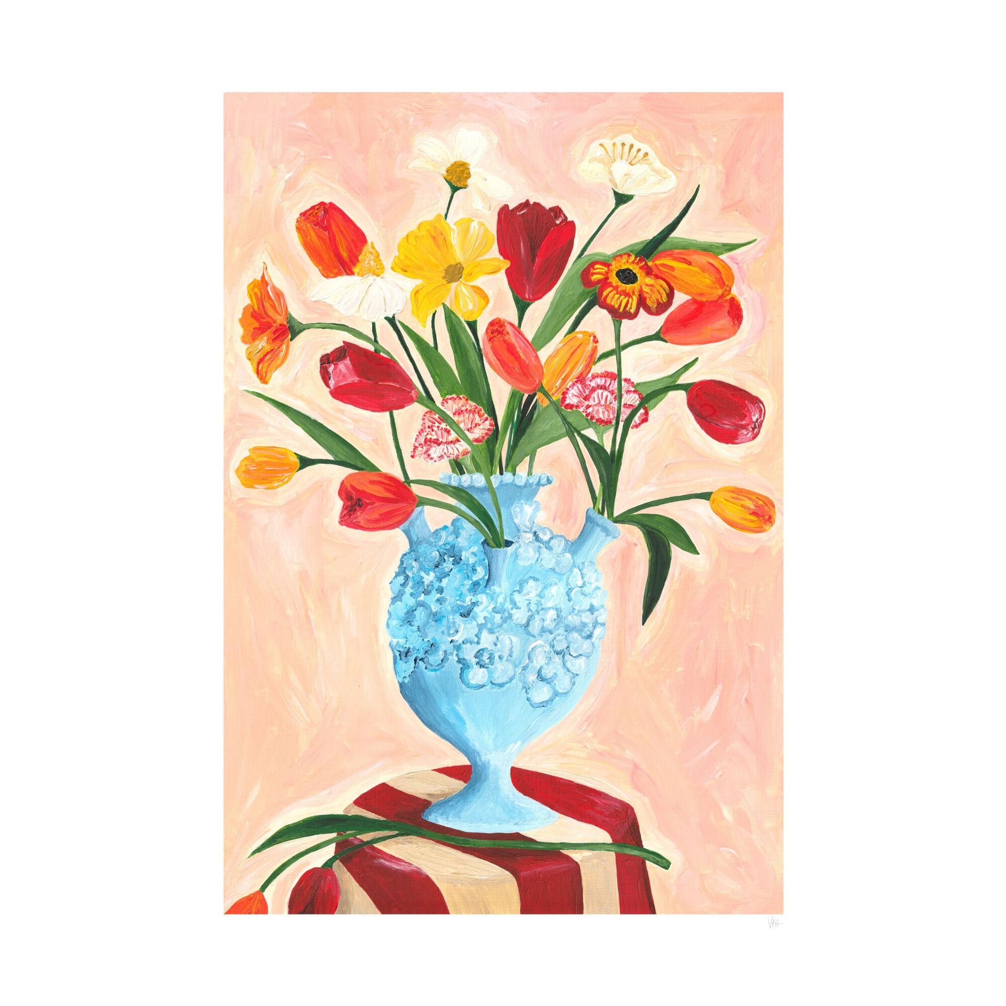Violets Print House - Poppies And Tulips