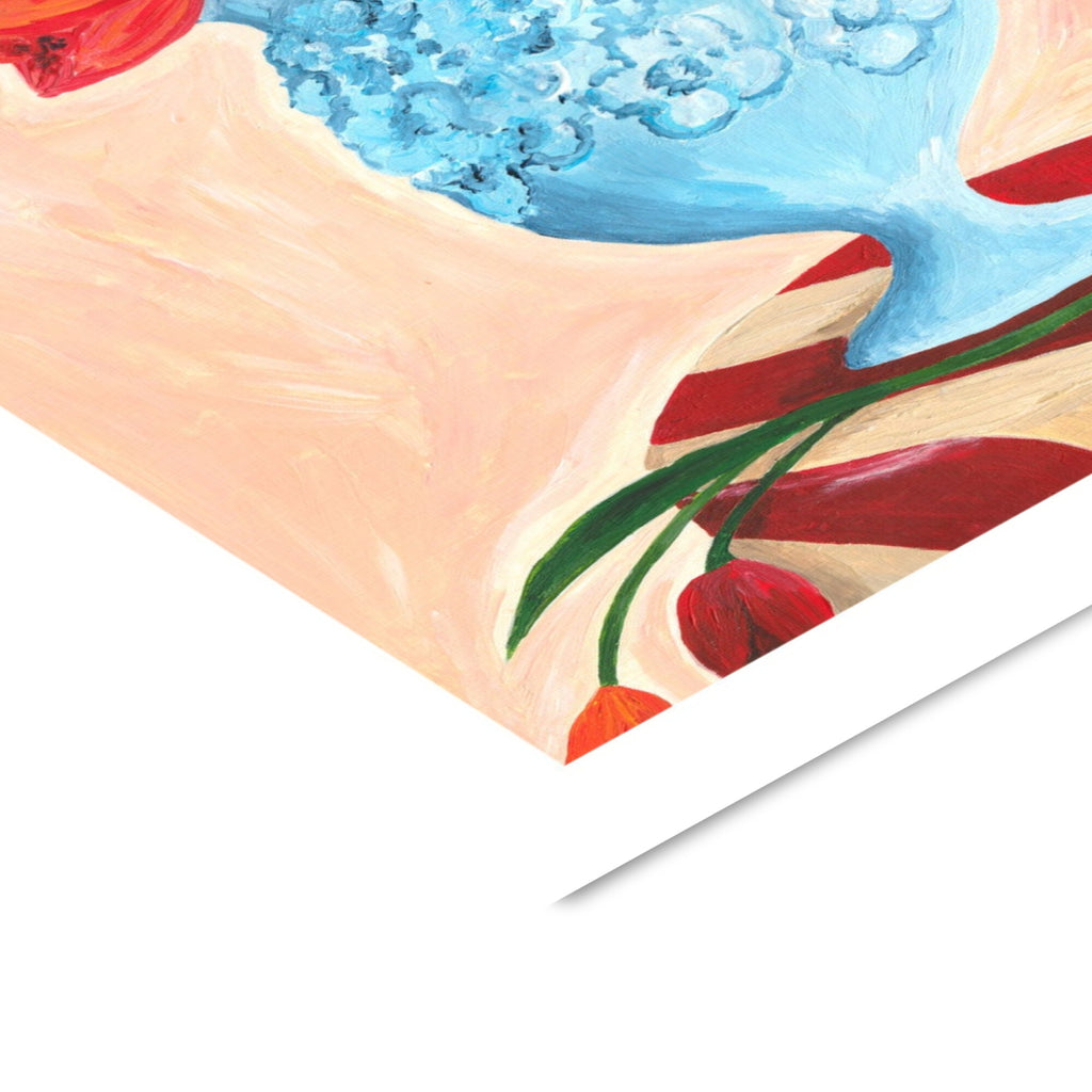 Violets Print House - Poppies And Tulips
