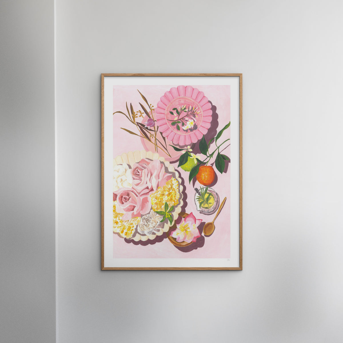 Violets Print House - Plato de flores