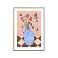 Violets Print House - Vase Of Poppies