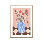 Violets Print House - Vase Of Poppies
