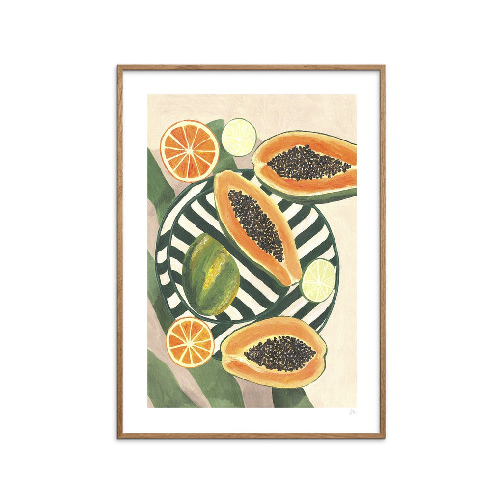 Violets Print House - Papaya And Limes