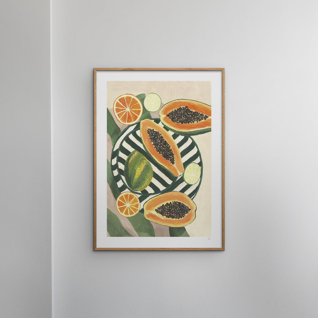 Violets Print House - Papaya And Limes
