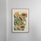 Violets Print House - Papaya And Limes