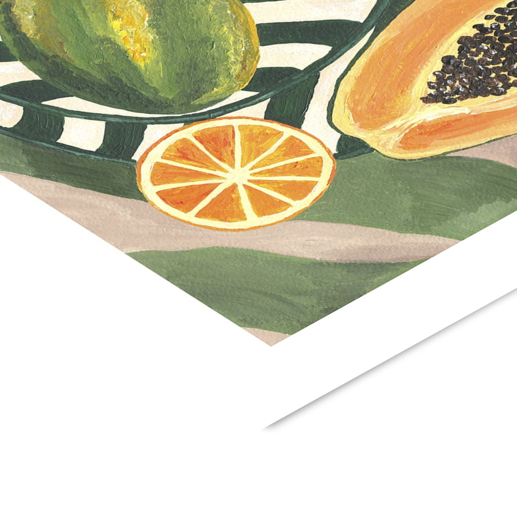 Violets Print House - Papaya And Limes