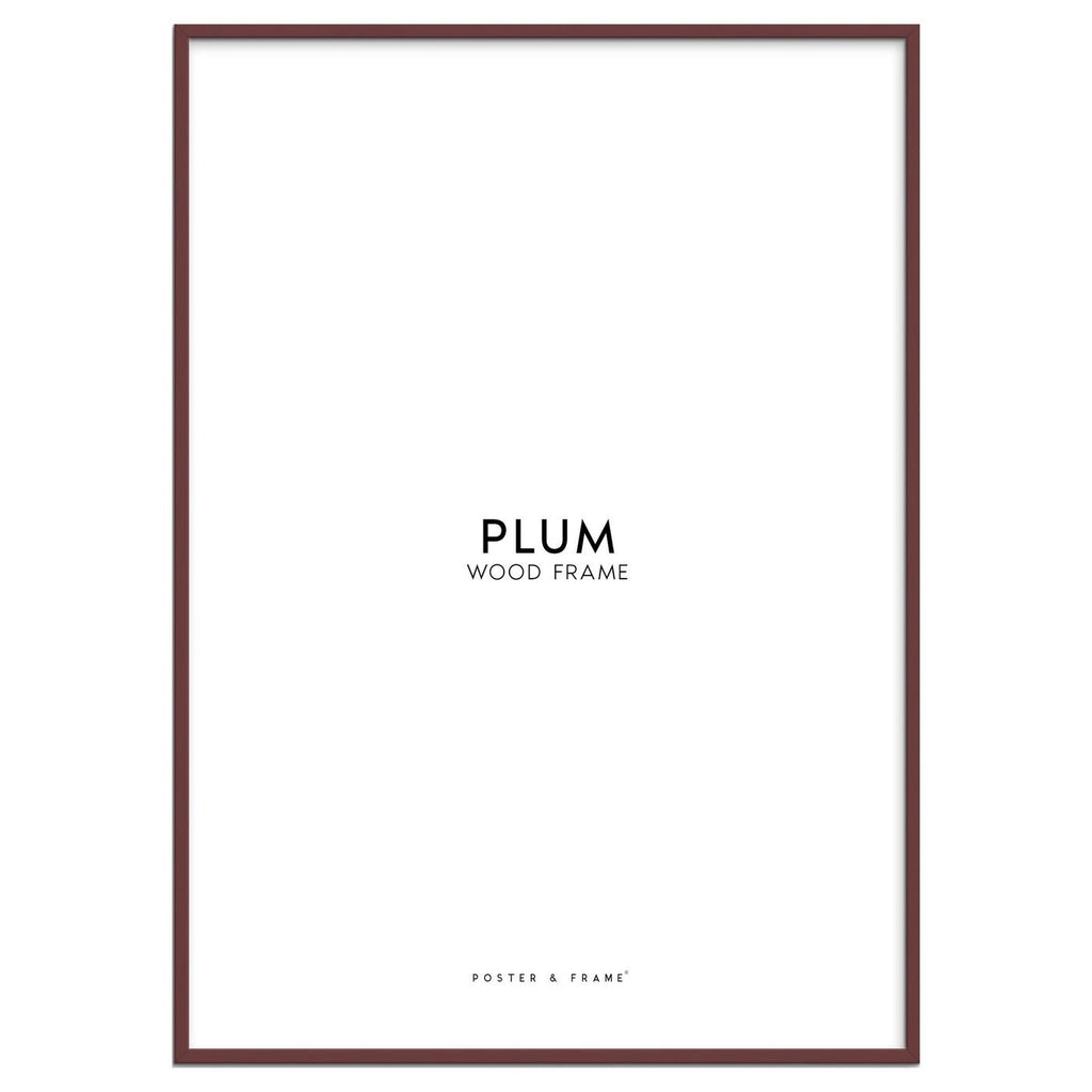 Plum Wooden Frame - Acrylic