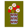 Faad - Olive Green Flower