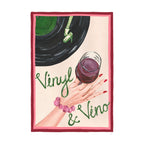 Violets Print House - Lámina musical Vinyl & Vino roja y verde